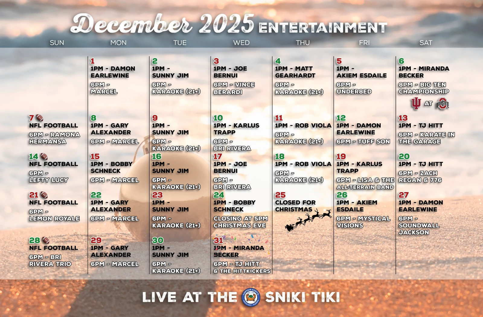 December 2025 Calendar UPDATE