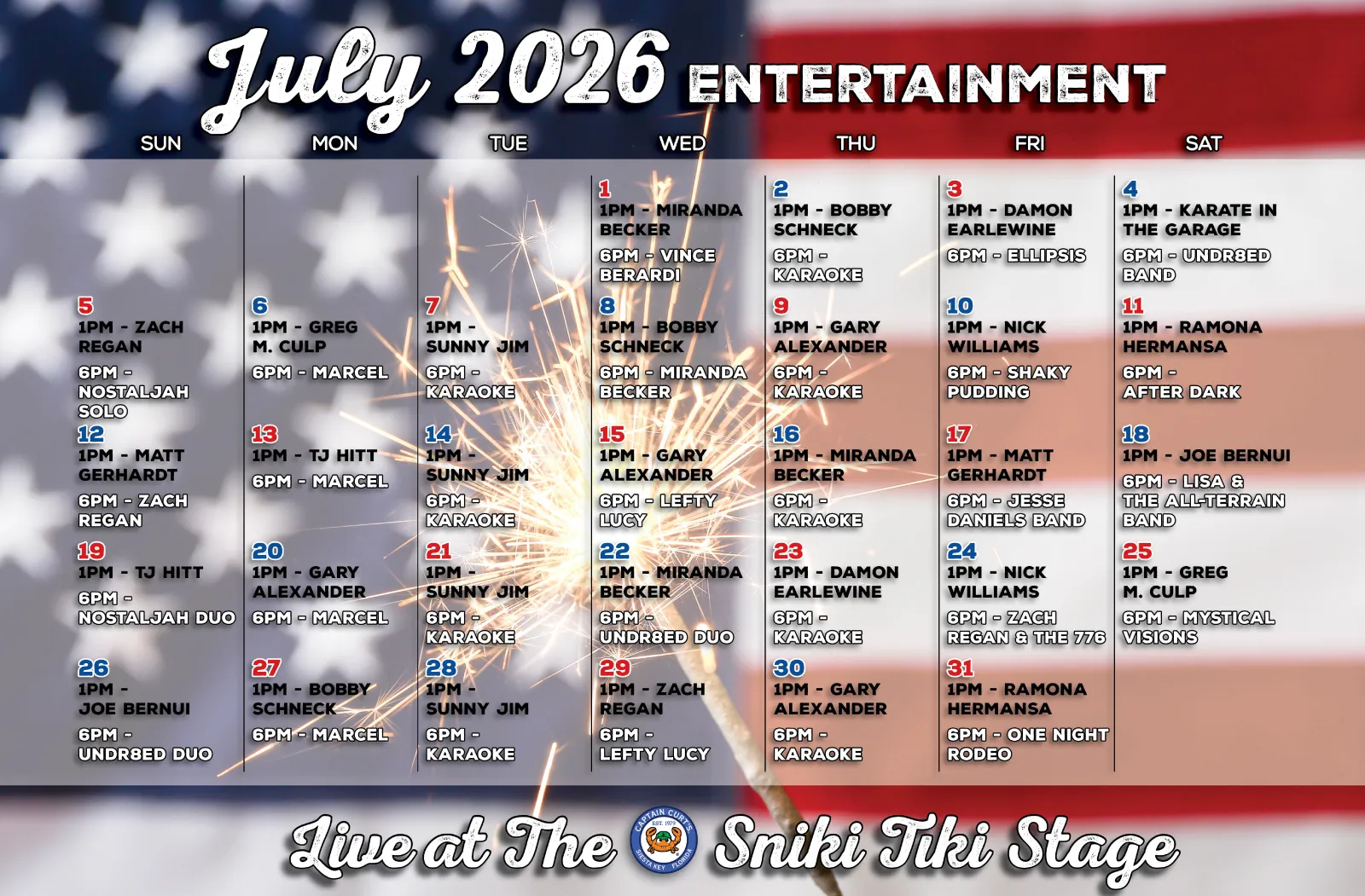 2026 July Calendar UPDATE